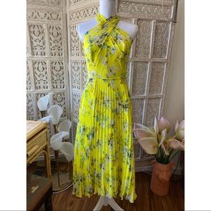 NWT Oasis halter neck floral print midi dress